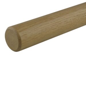 BWA Massief eikenhouten ronde trapleuning met velling