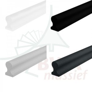 beuken leuning sleutelgatprofiel  mm