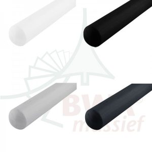 hardhout gebogen trapleuning rond dubbel