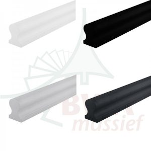 hardhout trapleuning sleutelgatprofiel