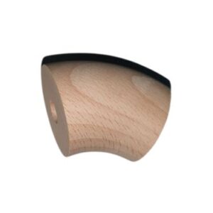 BWA massief beuken 45 graden bocht 40 mm voor ronde houten trapleuning